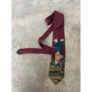 Zianetti Tie Silk Golfer Golfing Classic Novelty